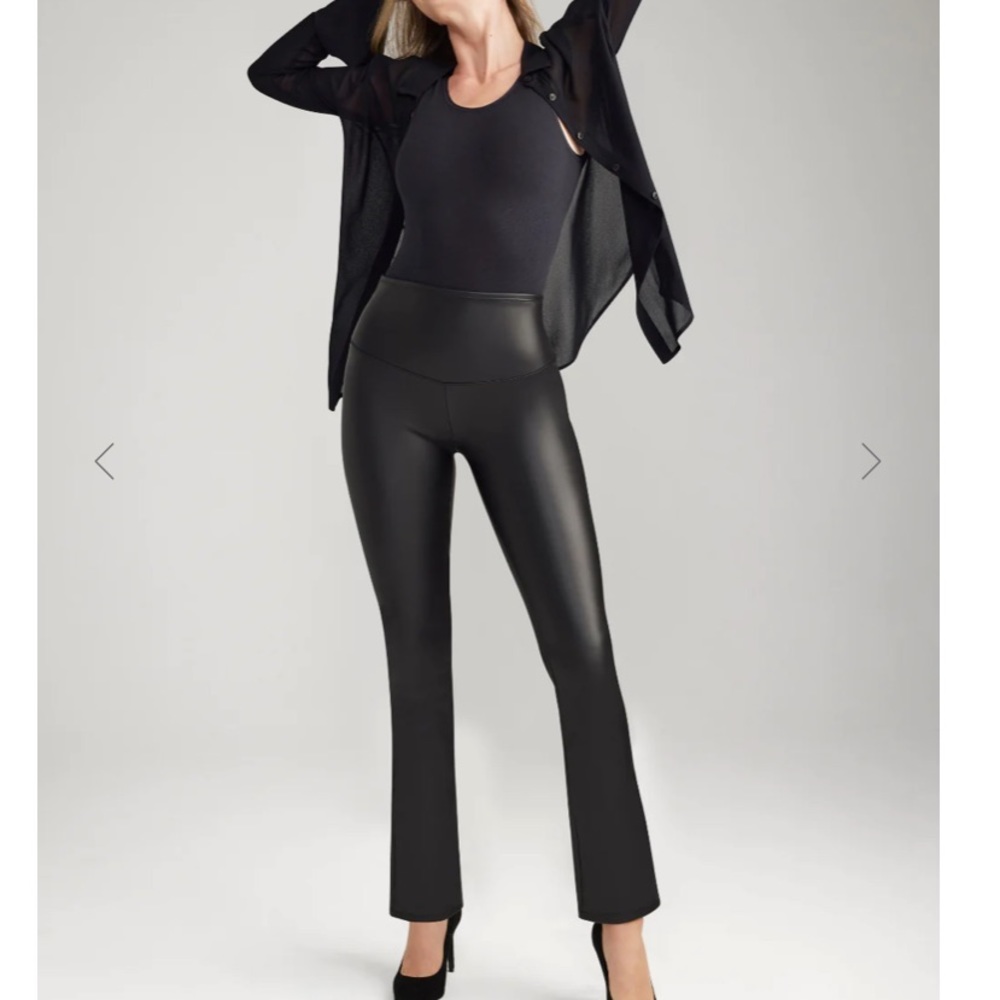 Yummie by Heather Thompson Faux Leather Bootcut Pants